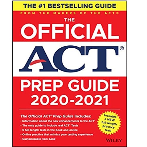 The Official ACT Prep Guide 2020 - 2021, (Book + 5 Practice Tests + Bonus Online Content) 1st Edition, only $21.32