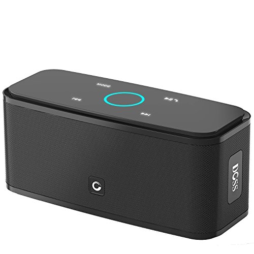DOSS SoundBox Touch Portable Wireless Bluetooth Speakers with 12W HD Sound and Bass, 20H Playtime, Handsfree, Speakers for Home, Outdoor, Travel-Black, Only $23.75