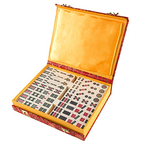 Hey! Play! Chinese Mahjong Game Set with 146 Tiles Dice & Ornate Storage Case $32.25