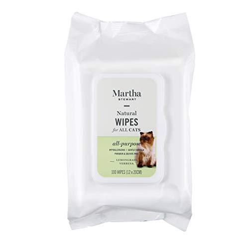 Martha Stewart Wipes for Dogs & Cats | Effectively Removes Dirt & Odors | Pet Wipes For Cats and Dogs, Made with Natural Ingredients | 100% Safe for Pets, Only $5.49
