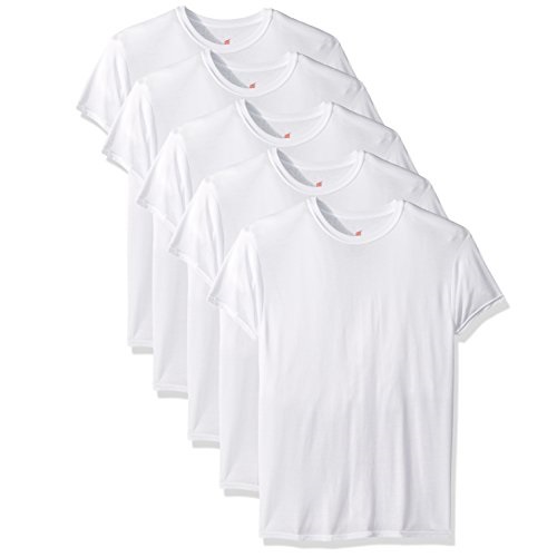 Hanes Men's 5-Pack ComfortBlend Crewneck T-Shirt with FreshIQ, Only $11.00