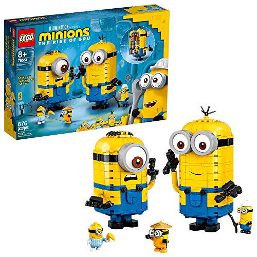 LEGO Minions: Brick-Built Minions and Their Lair (75551) Building Kit , Great  Present for Kids Who Love Minion Toys and Kevin, Bob and Stuart Minion Characters, New 2020 , Only $40.00