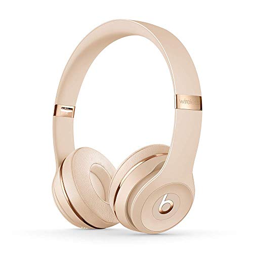 Beats Solo3 Wireless On-Ear Headphones - Apple W1 Headphone Chip, Class 1 Bluetooth, 40 Hours Of Listening Time - Satin Gold (Latest Model), Only $159.00