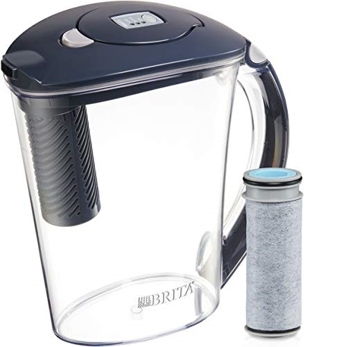 Brita Stream Filter-As-You-Pour Water Pitcher, 10 Cup, Carbon, Only $23.99