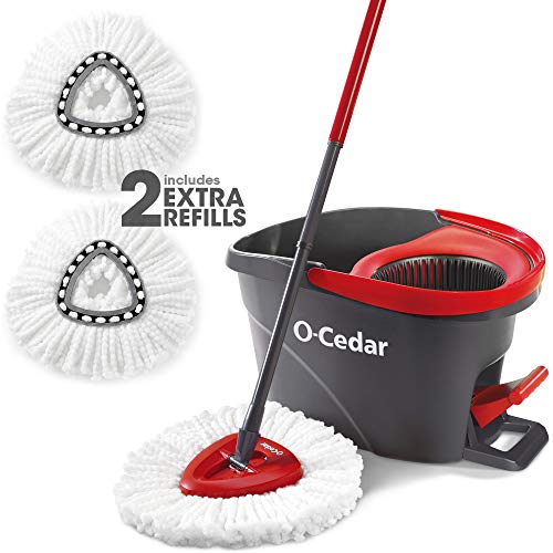 O-Cedar Easywring Microfiber Spin Mop & Bucket Floor Cleaning System with 2 Extra Refills, Only $48.44