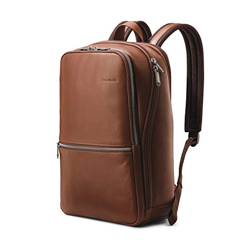 Samsonite Classic Leather Slim Backpack, Brown, One Size, Only $73.25, You Save $66.74 (48%)