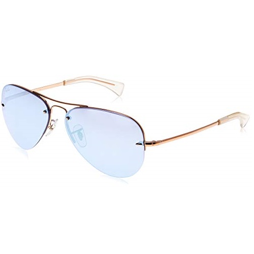 Ray-Ban RB3449 Aviator Sunglasses, Copper/Violet Mirror, 59 mm, Only $71.77