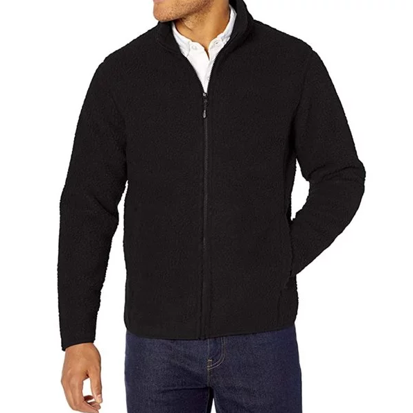 Amazon Essentials Men's Sherpa Fleece Full-Zip Jacket $6.38