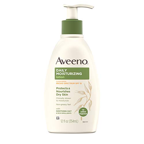 史低价！Aveeno 保湿 防晒 身体乳，12 oz，原价$15.18 ，现仅售$5.69 ，免运费