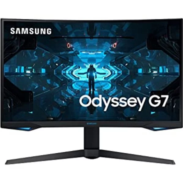 SAMSUNG Odyssey G7 Series 32-Inch WQHD (2560x1440) Gaming Monitor, 240Hz, Curved, 1ms, HDMI, G-Sync, FreeSync Premium Pro (LC32G75TQSNXZA), List Price is $799.99, Now Only $599.99