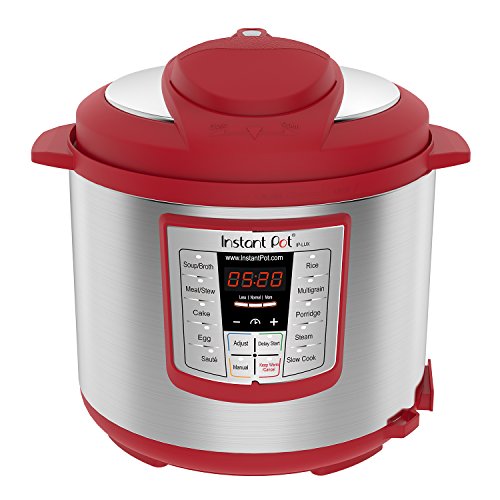 Instant Pot Lux 6-in-1 Electric Pressure Cooker, Slow Cooker, Rice Cooker, Steamer, Saute, and Warmer|6 Quart|Red|12 One-Touch Programs, Only $59.00