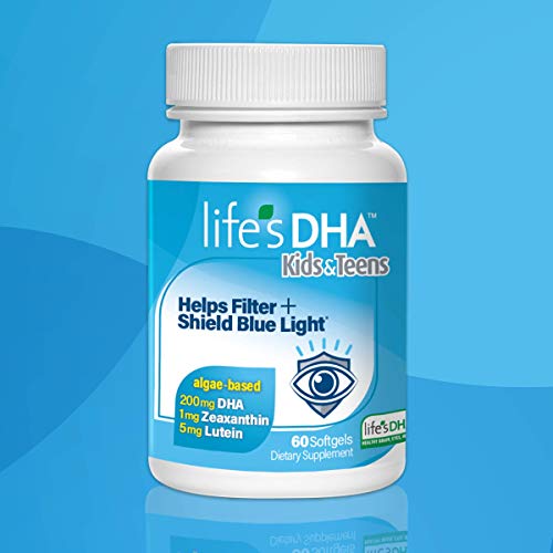 Life’s DHA Kids & Teens with Lutein – Helps Filter & Shield Blue Light – Daily Supplement  to Support Eye Health and Brain Health - 60 Softgels, Only $12.84