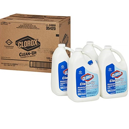 Clorox 多用途殺菌消毒清潔劑，含漂白水成分， 128 oz/桶，共4桶，原價$64.35，現僅售$33.28，免運費！
