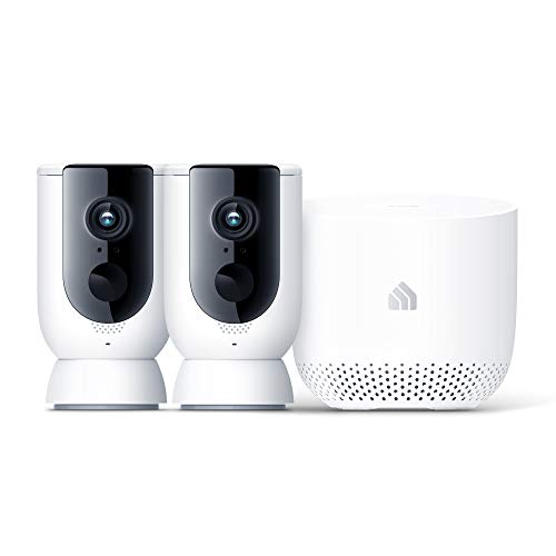 Kasa Home Security Camera System Wireless Outdoor & Indoor Camera by TP-Link, 1080P HD with Siren, Night Vision, Battery Rechargeable, Magnetic Wall Mount (KC300S2) $139.99
