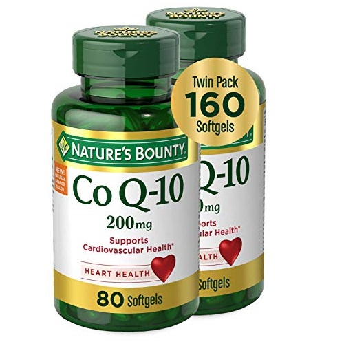 CoQ10 by Nature's Bounty, Dietary Supplement, Supports Heart Health, 200mg Twin Pack, 160 Softgels, Only$19.44