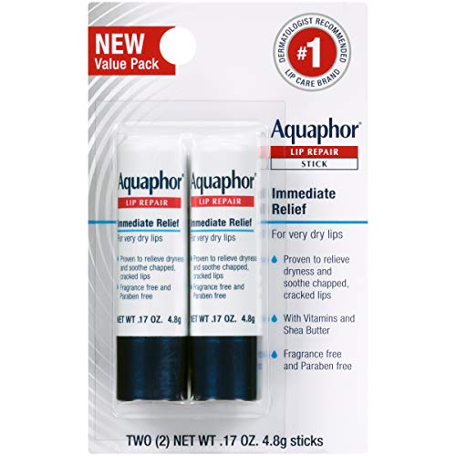 Aquaphor Lip Repair Stick - Soothes Dry Chapped Lips - Two(2) .17 Oz. Sticks, Only $7.12