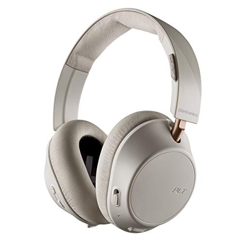 Plantronics BackBeat GO 810 Wireless Headphones, Active Noise Canceling Over Ear Headphones, Bone White, Only $40.33