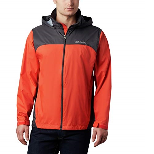 Columbia Men's Glennaker Lake Front-Zip Jacket, Wildfire/Shark, Small, Only $15.64
