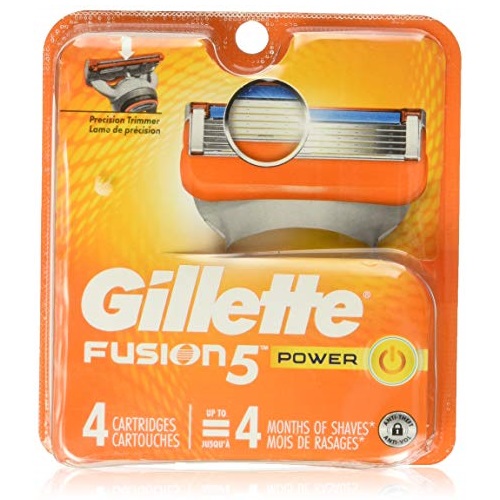 史低價！Gillette吉列 Fusion5 剃鬚替換刀片，4個裝，原價$17.25，現僅售$11.88