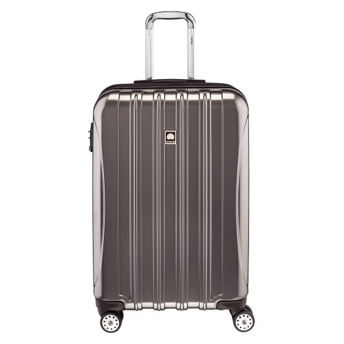 DELSEY Paris Helium Aero Hardside Expandable Luggage with Spinner Wheels, Titanium Silver, Checked-Medium 25 Inch, Only $82.70, You Save $97.29 (54%)