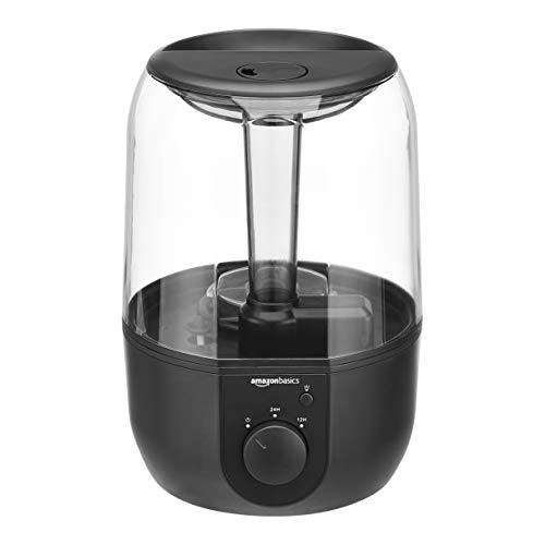 AmazonBasics Humidifier with Night Light and Aroma Diffuser - 4-Liter, Black, Only $30.80