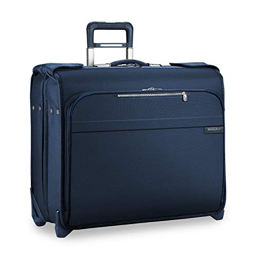 Briggs & Riley Baseline-Softside Carry-On Deluxe 2-Wheel Garment Bag, Navy, One SIze, Only $135.15