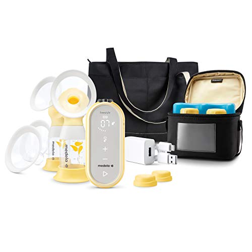Medela Freestyle Flex Breast Pump, Closed System Quiet Handheld Portable Double Electric Breastpump, Mobile Connected Smart Pump with Touch Screen LED Display , Only $311.34