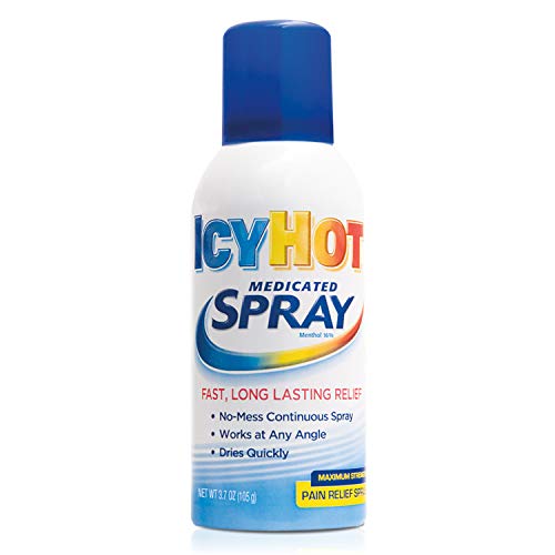 Icy Hot Maximum Strength Medicated Pain Relief Spray, 3.7 Ounces (Pack of 4) $16.31