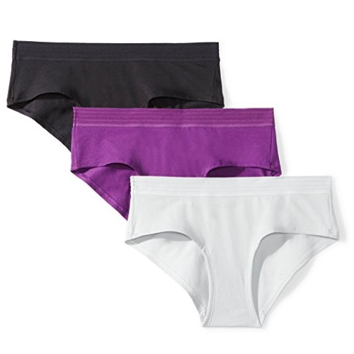 Amazon Brand - Mae Women's Sporty Cotton Hipster Underwear, 3 Pack, Only $6.01