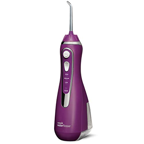 Waterpik Cordless Water Flosser Rechargeable Portable Oral irrigator for Travel & Home Cordless Advanced, Wp 565 Orchid (Purple), Only $66.49