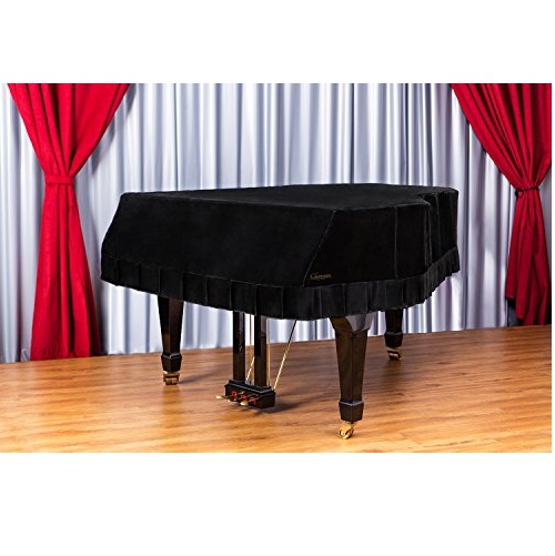 Clairevoire Grandeur: Premium Velvet Grand Piano Cover [C2] | Handcrafted | Luxury-grade Velvet | Anti-dust/blemish/scratch | Gentle Climate Protection | For Yamaha, Steinway, Kawai, Only $289.90