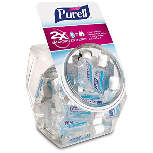 PURELL Advanced Hand Sanitizer Refreshing Gel, Clean Scent, 1 fl oz Flip-Cap Bottle with Display Bowl (Pack of 36) - 3901-36-BWL $33.86
