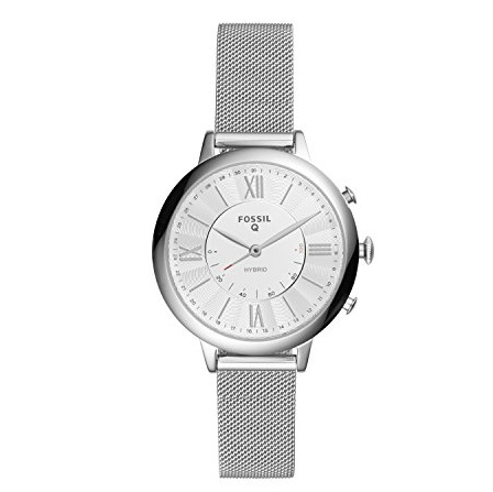 史低價！Fossil FTW5019 不鏽鋼 女士智能手錶，原價$175.00，現僅售$52.50，免運費！