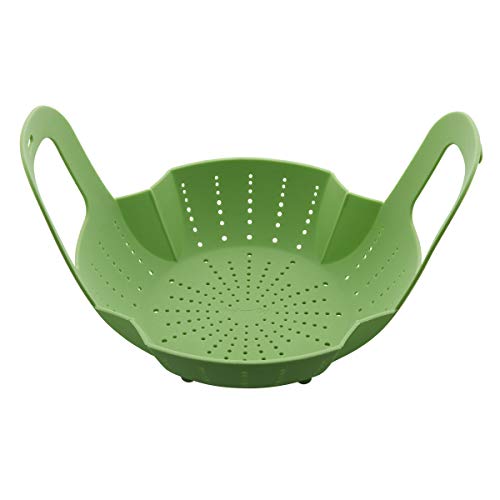 Instant Pot Official Silicone Steamer Basket, Compatible with 6-Quart and 8-Quart Cookers, Green, Only $6.36