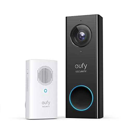 eufy Security, Wi-Fi Video Doorbell, 1080p-Grade Resolution, No Monthly Fee, Secure Local Storage, Human Detection, 2-way Audio, Free Wireless Chime-Requires Existing Doorbell Wires, Only $99.99