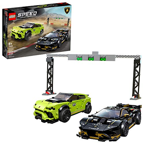 LEGO Speed Champions Lamborghini Urus ST-X and Lamborghini Huracán Super Trofeo EVO 76899 Building Kit, New 2020 (663 Pieces) $39.99
