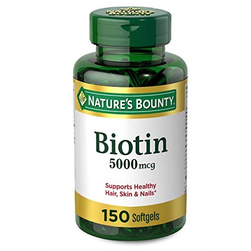 Nature's Bounty Biotin 5000 mcg, 150 Softgels, Only $5.95