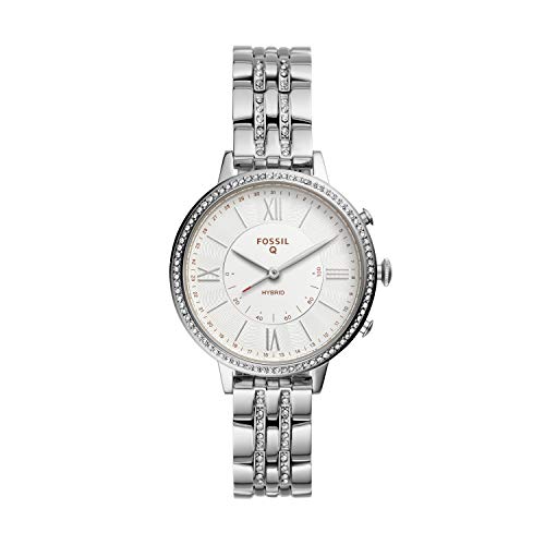 Fossil Women's Jacqueline Stainless Steel Hybrid Smartwatch, Color: Silver (Model: FTW5033), Only $52.50, You Save $122.50 (70%)
