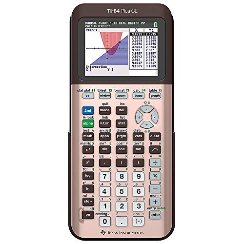 Texas Instruments TI-84 Plus CE Color Graphing Calculator, Rose Gold (Metallic), Only $99.89