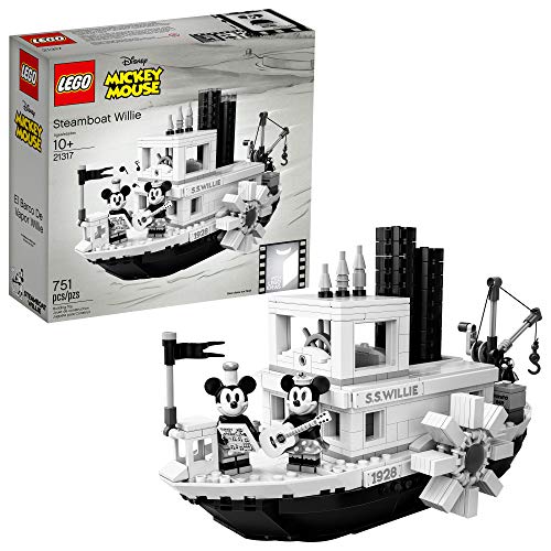 LEGO Ideas 21317 Disney Steamboat Willie Building Kit (751 Pieces) $71.99