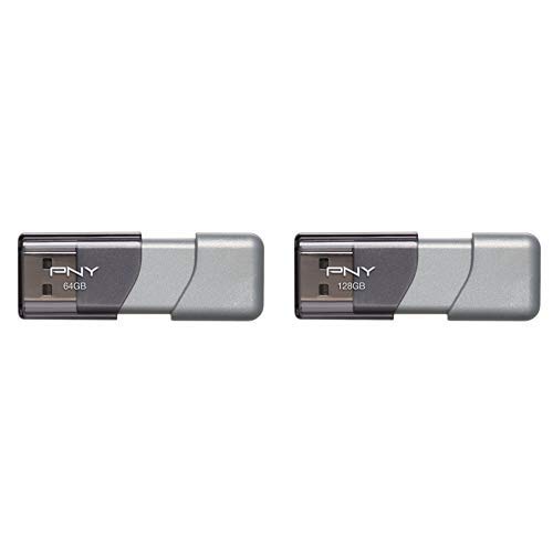 PNY 64GB Turbo Attaché 3 USB 3.0 Flash Drive - (P-FD64GTBOP-GE) and PNY 128GB Turbo Attaché 3 USB 3.0 Flash Drive - (P-FD128TBOP-GE), Only $21.98