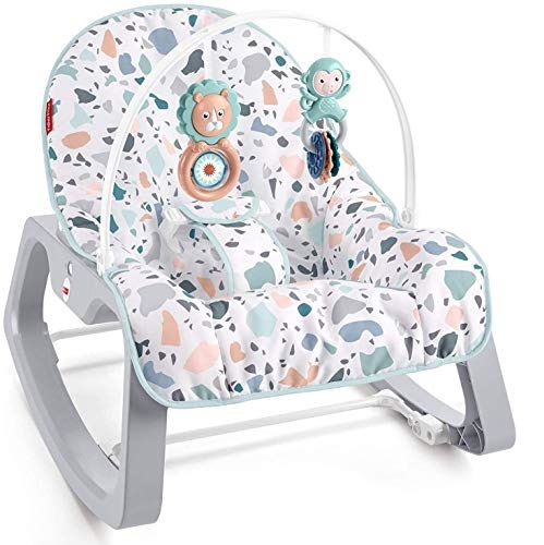 Fisher-Price Infant-to-Toddler Rocker - Pacific Pebble, Portable Baby Seat, Multi, Only $35.99