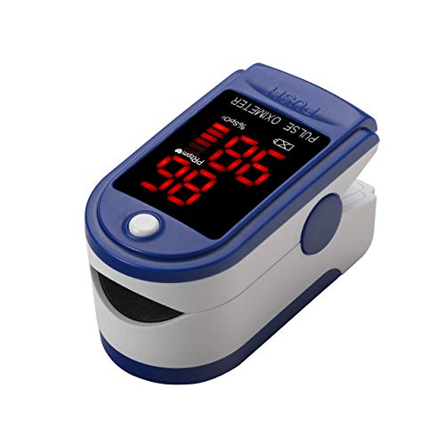 Contec Finger Tip Pulse Oximeter - Blood Oxygen Saturation (SpO2) and Pulse Rate Monitor - Portable LED Display, Only$6.98