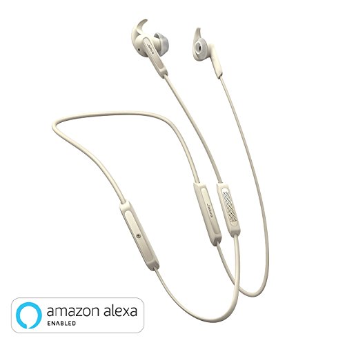Jabra Elite 45e Wireless Earbuds, Gold Beige – Alexa Enabled, Wireless Bluetooth Earbuds, Around-The-Neck Style with a Secure Fit and Superior Sound for Music Long Battery Life, Only $24.99