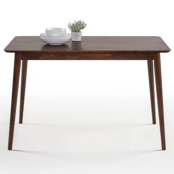 Zinus 47英寸咖啡色实木餐桌 $103.70 免运费