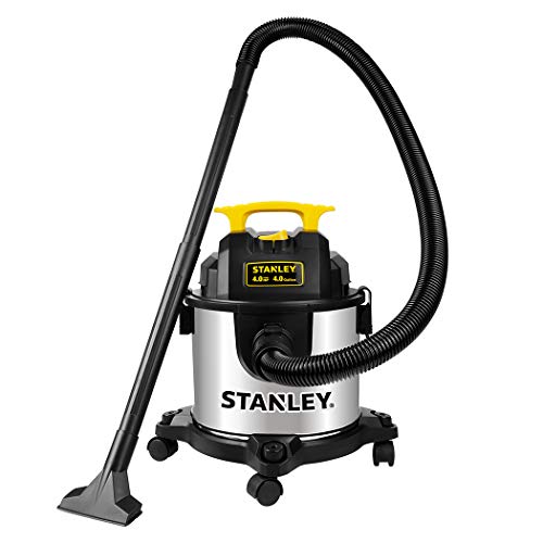 Stanley 4 Gallon Wet Dry Vacuum, 4 Peak HP Stainless Steel 3 in 1 Shop Vac Blower with Powerful Suction, Multifunctional Shop Vacuum W/ 4 Horsepower Motor $49.99