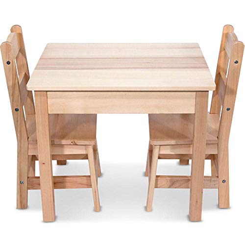 Melissa & Doug 兒童木質桌椅三件套，原價$129.99，現僅售$86.89，免運費！