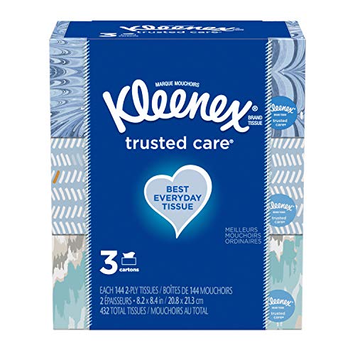 Kleenex Trusted Care 面巾纸抽 3盒 共432张面巾纸 $3.84