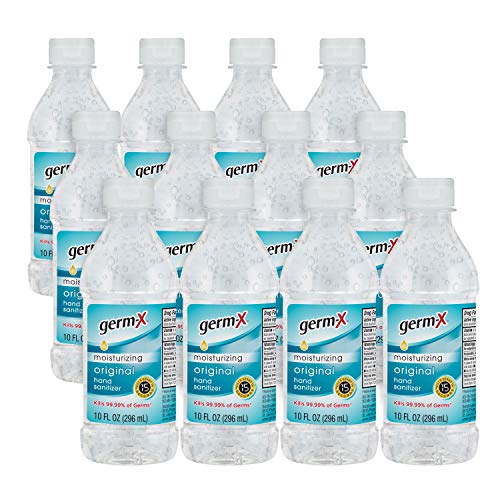 Germ-X Original Hand Sanitizer, 10 Fluid Ounce Bottles, 10 fl oz (Pack of 12), 120 Fl Oz, Only $9.95