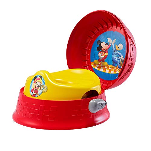 Mickey Mouse 3-in-1 Potty System | Use with Free Share The Smiles App for Unique Encouragement During Training | Scan Stickers for Animated Rewards | Fun Sounds | Easy Clean Design, Only $19.84
